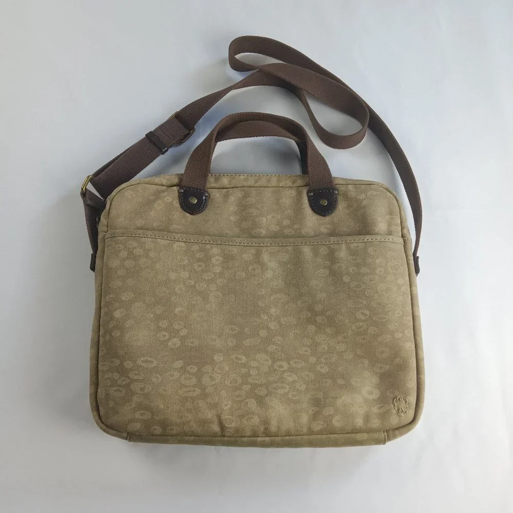 Lucky Brand Tan Laptop Bag with Brown Handles